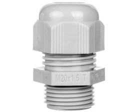 Dławnica kablowa poliamidowa M20 IP68 HELUTOP HT-M20 jasnoszara 93910