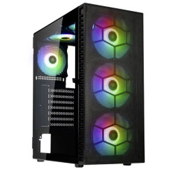 Kolink Observatory HF Mesh Midi tower PC casing Black 2 built-in LED fans