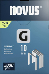 Novus Tools 042-0767 Zszywki z płaskiego drutu Typ 11 5000 szt. Wymiary (D x S) 10 mm x 10.6 mm