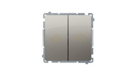 Simon Basic Przycisk Żaluzjowy Satynowy Bmz1.01/29