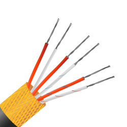 Przewód detektora termometru rezystancyjnego (RTD) RTD dł. 50m 7/0,2mm -10 → +105 °C. PVC 4-żyłowy Ekranowany