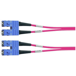 Teleg&#xE4;rtner 100011800 Fibreglass FO Cable Violet 2m SC plugs Multimode OM4