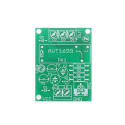 Regulator temperatury 10-80°C 12 V z przekaźnikiem - PCB do projektu AVT 1699