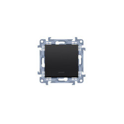 Łącznik pojedynczy podświetlany CW1L.01/49 czarny mat Simon10 Kontakt-Simon