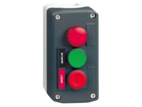 Stacja sterująca ciemnoszara zielony/czerwony przycisk fi22 czerwona lampka XALD361M SCHNEIDER ELECTRIC
