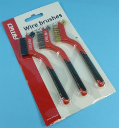 ZESTAW 3-SZT SZCZOTEK DRUCIANYCH