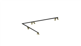 Listwa Sufitowa 90 2X200cm Mono Corner Viii 2X200 Solid Brass 7757...