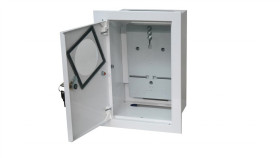 Szafka Licznikowa Podtynkowa Metalowa 1X1f Zamek Okienko Ip40 Ral 9003 A-Rw18