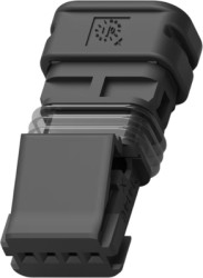 Socket, unequipped, 4 pole, straight, 1 row, black, 2141466-1