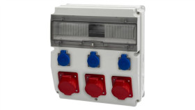 Rozdzielnica Caja 15M - Gniazda 3X16a 5P, 3X230v /15 Modułów/