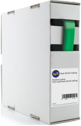 Heatshrink tubing, 2:1, (4.8/2.4 mm), PO, crosslinked, green, BYB-5-90F2036