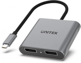 Adapter USB-C na 2x port DP 1.4 8K 60Hz V1404A