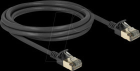 80340 Patch cable Cat.8.1 F/FTP Slim Pro 2 m black