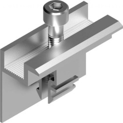 Boczny uchwyt panelu KLICK BUFK35L 827435 lakierowany na czarno RAL9005