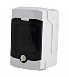 Obudowa natynkowa IP65, 1x4, drzwi transp., 400VAC/1500VDC