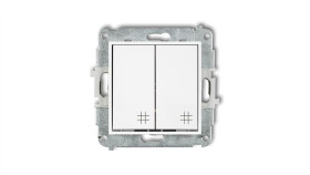 Icon Mechanizm Łącznika Podwójnego Krzyżowego Biały Mat 25Iwp-66