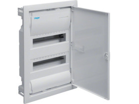 Rozdzielnica podtynkowa 24 modułowa 2x12M drzwi metal QuickConnect IP30 volta VU24AT HAGER