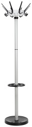Wieszak do garderoby Maul MAULcaligo 9408095 Ilość haków: 32 (Ø x W) 46 cm x 175.2 cm stal srebrny, czarny