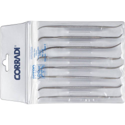 PFERD 19505752 Precision riffler set 8 pieces Swiss bat 0 coarse 150 mm