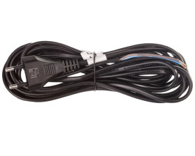 Przewód przyłączeniowy H03VVH2-F 2x0,75 5m czarny S19275