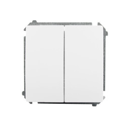 Łącznik podwójny podświetlany biały BMW5L.01/11 Kontakt-Simon Basic