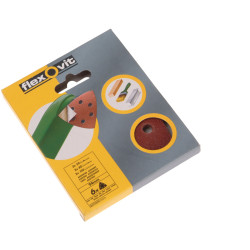 Flexovit 63642526398 Delta Hook &amp; Loop Sanding Sheets 94mm Coarse 50G