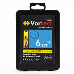 CK Tools T3200 10 Vorteck Cobalt HSS Drill Bits, 10 mm