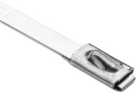 Cable tie, stainless steel, (L x W) 838 x 4.6 mm, bundle-Ø 12 to 254 mm, metal, -80 to 538 °C, 111-93339