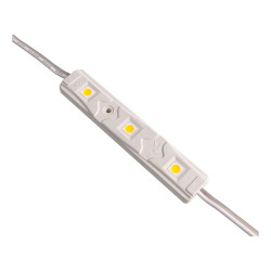 Moduł LED 3xPLCC6 Biały 12V 0,7W VDC ciepły IP65 3000K 66lm 3xSMD5050