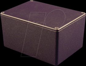 1550BBK aluminum casing, 1550 B, 115 x 64 x 30 mm, black