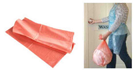 Fartuch, 42cal, Fartuch, Mężczyźni, Kobiety, 27cal, Niebieski, Polietylen, Wave