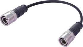 Sensor actuator cable, M12-cable plug, straight to M12-cable plug, straight, 8 pole, 5 m, polyolefin copolymer, black, 0.5 A, 21