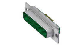 Złącze D-Sub 9-pinowe Żeński Kąt Proste Montaż na płytce drukowanej