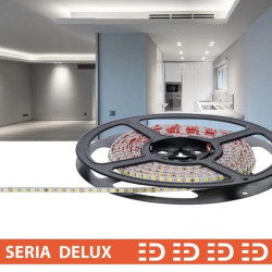 Taśma Delux 24V Slim 4mm LB 160led 6500K 550lm SMD2835 (10) PL7Y