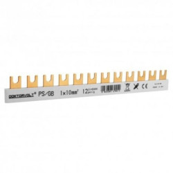 Szyna łączeniowa grzebieniowa PS/GB obustronnie izolowana 1-fazowa 12-modułowa 10mm2 DV 9412