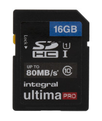 Karta SD SDHC, 16 GB HC, Integral Memory ultimaPRO 0 → +70°C 1920x