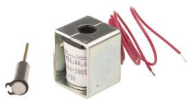 Elektromagnes liniowy 24 V DC 6mm Push siła utrzymująca: 1N