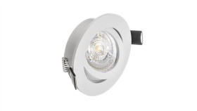 Oczko Sufitowe Okrągłe Ruchome Ip20 White Ekz336 Milagro