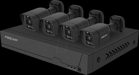 FNA 108 E B4 2T (BLACK) Network video recorders, set including 4 cameras