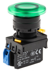 Kompletny układ przycisku SPST średnica wycięcia 22mm, montaż panelowy Idec