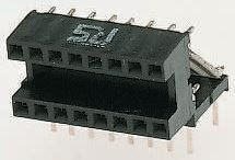 Podstawka DIL 2.54mm Pitch 7.62mm Row Spacing 16 Way, Przepust Toczony Pin Winslow