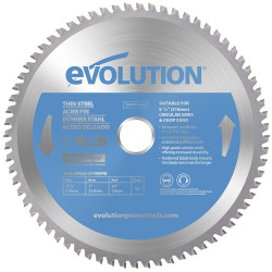 Evolution T210TCT-68CS Thin Steel Cutting Circular Saw Blade 210 x 25.4 x 68T