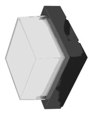 Oprawa ewelacyjna VT-828 12W LED WALL LIGHT COLORCODE:3000K,BLACK -SQUARE 8543