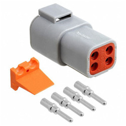 Amphenol ATP04-4P-KIT01 ATP Series Female Connector 4POS Crimp 12-14AWG
