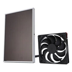 Zestaw wentylatora słonecznego z amorficznego krzemu 6 cali 9-łopatkowy wentylator oszczędzający energię, wentylacja, wydajność