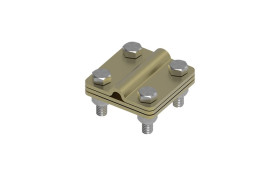 Złącze uniwersalne 3-elem. 60x60 bednarka-drut8 mosiądz 214.2.1 MS 21401210