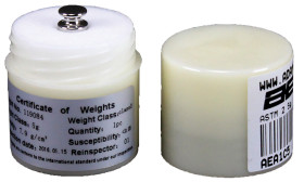 Obciążnik kontrolny 5 g do wag, Waga kontrolna (5 g), do uzytku z: Skale kalibracji