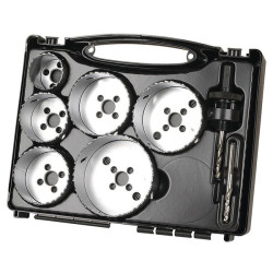 Wolfcraft 5423000 Hole Saw Set BiM 40 to 86mm Electrical