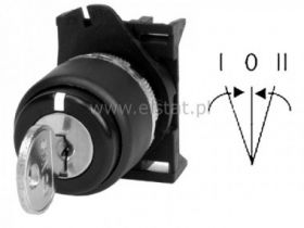 Przełącznik stacyjka chwilowa; 1-0-2, kluczyk 701E