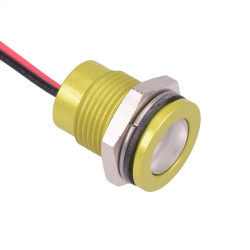 Q14F5AYXXSB12E Super Bright Blue Flush 14mm 12VDC LED Panel Indicator IP67 APEM